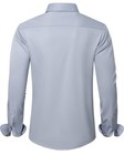 J ver Mens Dress Shirts Solid Long Sleeve Stretch Wrinkle-free Formal Shirt