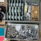 Vintage Singer Sewing Machine Accessories Lot Box Attachments Cams W  Box Very L