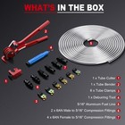 5 16 Od Aluminum Fuel Line Hard Line Kit 25ft  3003 Grade Aluminum Tubing Coiled