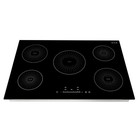 30  5 Burner Induction Cooktop 9200w Led Touch Black