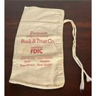 Farmers Merchants Bank Money Bag  Breaux Bridge Louisiana  Vintage Coin Sack