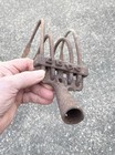 Vintage 4 Tine Hand Pull Cultivator Claw Hoe Plow Rake Farm Garden Tool