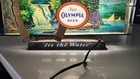 Vintage Olympia Beer Motion Sign Horseshoe Waterfall Light Bar Sign Good Luck   