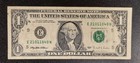 1995 One Dollar Federal Reserve Note  1 - Offset Printing Error   92308