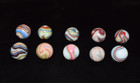          Beautiful Lot Of 10 Jabo das Mixed Runs Collector Marbles  718  Mint    