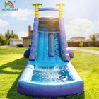 30ft Commercial Inflatable Water Slide 18ft Tall Pvc With Detachable Pool blower