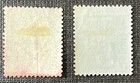 Great Britain 2 Early Penny Revenue Tax Stamps - Both Unused With Gum And Hinged