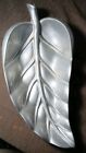 Vintage Cast Pewter Leaf Dish Decor Signed Bruce Fox Design