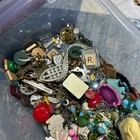 Vintage Jewelry Junk Drawer Lot 3lb 14oz Trinkets Brooches Charms Steampunk Diy