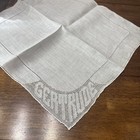 Vintage  White Hand Appenzell Gertrude  Handkerchief