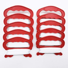 Pack Of 10 Mini Small Kite Reel Winder Grip Line Board Red With 30m String For B