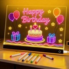 Board With Colors  Light Up Acrylic Message Board  Acrylic Dry Erase Board With