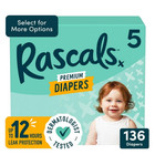 Rascals Baby Diapers Size 5     2 Pack  272 Total  Leak Protection   Comfort