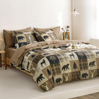 Rustic Cabin Lodge Comforter Set With Sheets  7-piece Queen Bed In A Bag