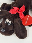 Vintage Pound Puppies Plush    mocopup Jr    Heart License Dark Brown 9   Puppy 1985