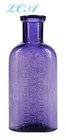 Small Antique Leonardi Pharmacy Pure Purple Bottle Jackson Block Tampa Florida