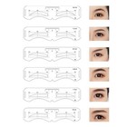 10x Eyebrow Stencils Shaper Grooming Kit Brow Makeup Template Tool Reusable