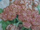 Completed Theresa Lee Basket Of Flowers Petit Point needlepoint Panel - 10  Sq 