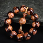 China Huanghuali Wood Gourd 20mm Round Buddha Beads Ethnic Bracelet