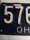 Black And White Ohio 1924 License Plate 576 474 Great Condition
