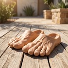 Funny Foot Shaped Slide Sandals Novelty Slippers Men Women Gift