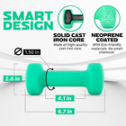 Neoprene Coated Dumbbell Hand Weight Sets Of 2 - Multiple Weight Options With 15