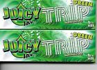 Juicy Jay s Green Trip Flavored Hemp Cigarette Rolling Papers 1 1 4 Size 2 Packs