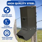 Portable Deer Gravity Feeder Tree Post Mount Turkey Big Wild Game Hunting 85 Lbs