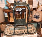 Antique Victorian Cast Iron Figural Maidens   Claw Foot Two Tier Plant Stand 19 