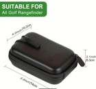 Durable Black Eva Golf Rangefinder Case - Hard Shell Protective Cover