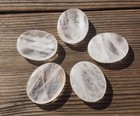 Natural Clear Quartz Gemstone Worry Stone  one 