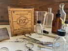 Antique Lot Medical Apothecary Surgical Instrument Wendt Bristol German Chrome 
