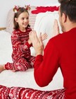 Family Christmas Pajamas Matching Sets Womens Mens Pjs Long Sleeve Sleepwear    