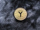 Off Center Error Small  y  Old Nyc New York City Subway Token 1953-1970  84 
