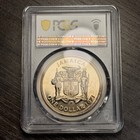 Pr65dcam 1971-fm Jamaica 1 Dollar Proof  Pcgs Trueview- Nicely Toned