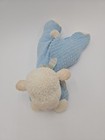 Vintage Eden White Lamb Blue Terry Cloth Waffle Weave Thermal Plush Floppy Baby