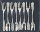Set Of 8 German 800 Silver By Bruckmann   Sons Cake Forks