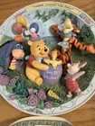 Party - Winnie The Pooh 3d Plate Bradford Exchange  a3271 Disney 1996 Coa  12