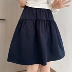 Preppy Style Knee Length Skirt For Woman Summer Casual Stretch Waist A-line Skir