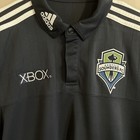 Adidas Seattle Sounders Polo Fc Climalite Men   s M Mls Soccer