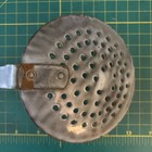 Vintage Antique  12     Gray Enamelware Skimmer Slotted Spoon Large Rustic Decor