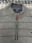 Vineyard Vines Boy s 1 4 Zip Pullover Sweater Heather Grey Cotton Size M  12 14 