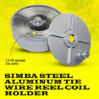6  Aluminum Tie Wire Reel Coil Uncoil Cord Holder Lightweight High Quality  