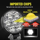 Pair 2 5  Inch Round Led Work Lights Bar Spot Flood Fog Driving Lamp Offroad Suv