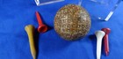 Vintage Antique Mesh Golf Ball 4 Vintage Golf Tees  Display Of Golf History