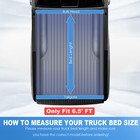 4 Fold 6 4 6 5ft Bed Soft Truck Tonneau Cover For 03-25 Dodge Ram 1500 2500 3500