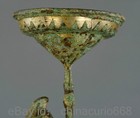 17 2  Old Chinese Bronze Ware Silver Dynasty Palace Maid Ride Camel Candlestick