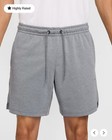 New Mens S Small Nike Primary Fleece 7  Unlined Shorts Cool Grey Gray Fz0961 065
