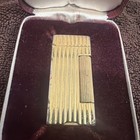 Dunhill Rollalite 2    Gold Tone Collectible Lighter W original Case   Box Read