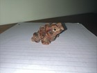 Vintage Japanese Cryptomeria Frog Hand Carved Cedar Wooden Toad